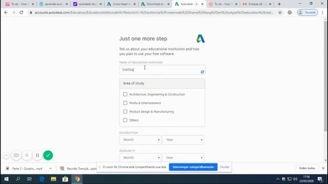 Como instalar a versão de estudante do AUTOCAD passo a passo смотреть онлайн