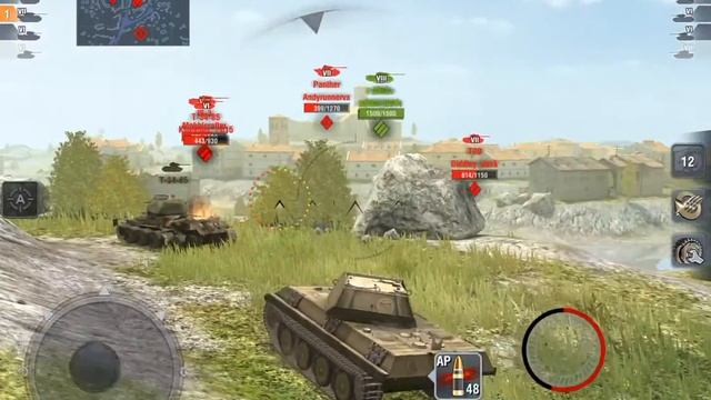 Wot Blitz Panther/M10 Gameplay #1 смотреть онлайн
