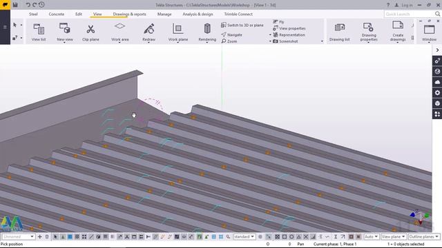 How to Create Gutter and Cladding from AutoCAD Created Profiles in Tekla Structures смотреть онлайн