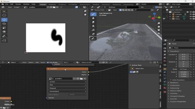 how to create easy damage road or Puddles in blender URDU/HINDI смотреть онлайн