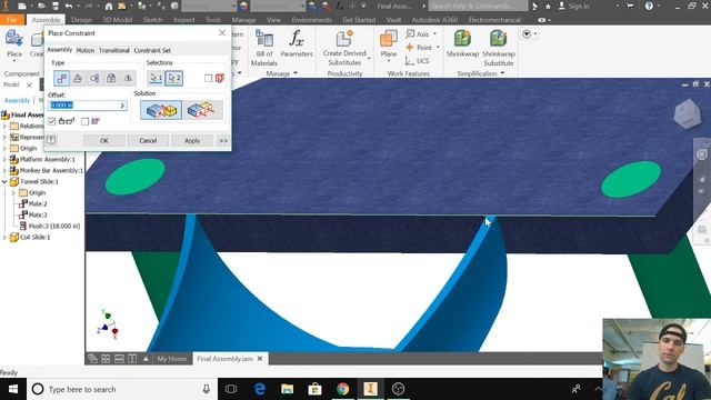 Autodesk Inventor Pro 2018 Playground (Assembly Part 8) смотреть онлайн