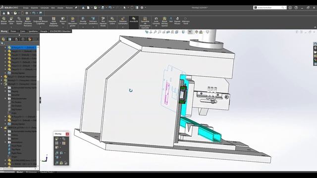Angled Profile Cutting Machine Part (14/9) #solidworks #solidworkstutorial смотреть онлайн