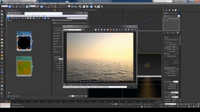 3Ds Max & Phoenix FD Tutorial - Ocean Texture HD смотреть онлайн