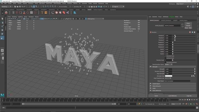 Creating Cinematic 3D Text In Maya And Arnold Renderer - Tutorial смотреть онлайн