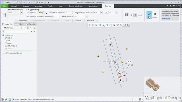 HOW TO USE OF PATTERN IN PTC CREO смотреть онлайн