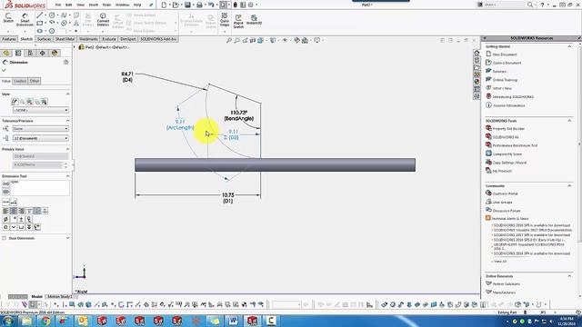 SOLIDWORKS - Equation Driven Flex Feature смотреть онлайн