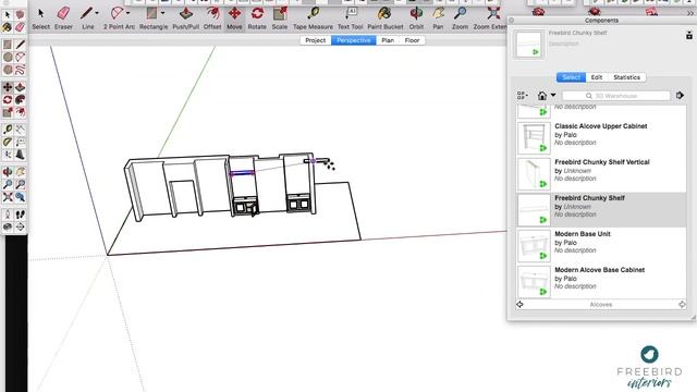 Alcove Cabinet 3D Drawings Produced in Front of Customers смотреть онлайн