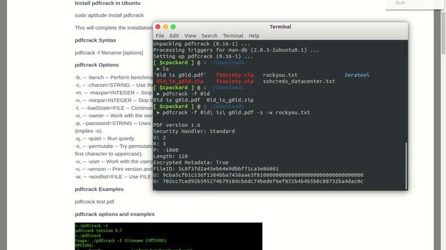 👾 Cracker un fichier PDF 👈 смотреть онлайн