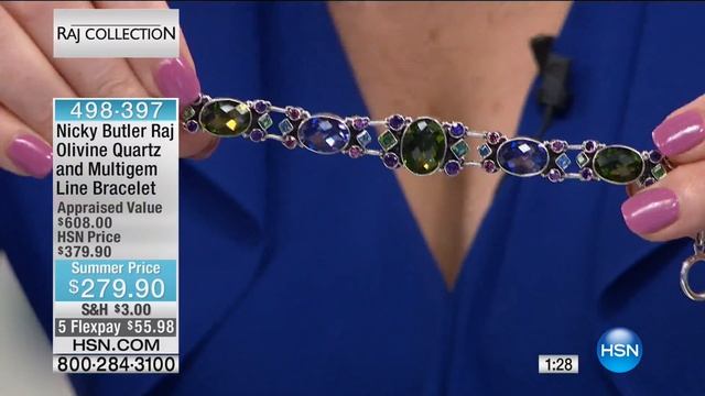 Nicky Butler Raj Olivine Quartz Triplet Gem Bracelet смотреть онлайн