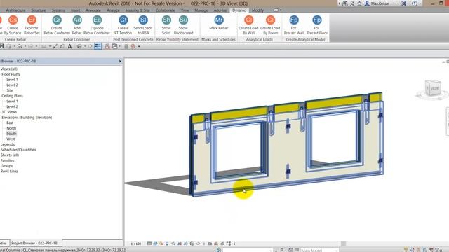 Autodesk Revit + Dynamo: Analytical model for precast panel смотреть онлайн