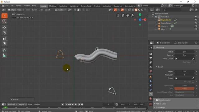 Blender Make Pipes Horns Spouts with Curve Beveling Blender 2.8 смотреть онлайн