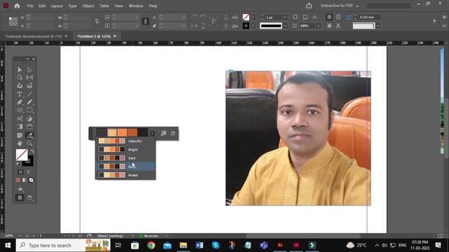 How To Pick Colour From Any Image In InDesign | How To Use Colour Theme Tool In InDesign смотреть онлайн