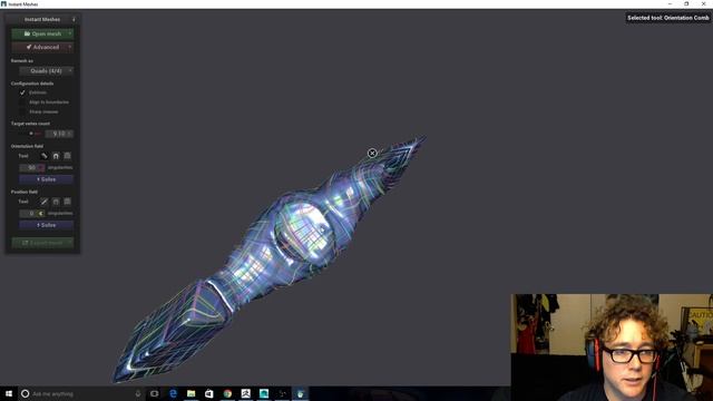 Instant Meshes - Free Quad Polygon Reduction Tool смотреть онлайн