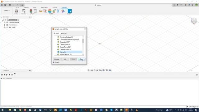 Create a Python script in Fusion 360 using the API смотреть онлайн