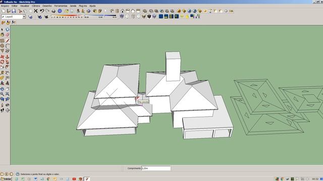 Telhado modificado com Instant Roof - SketchUp смотреть онлайн