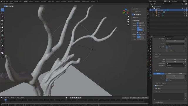 Draw a 3d tree in Blender (simple and fun method) смотреть онлайн