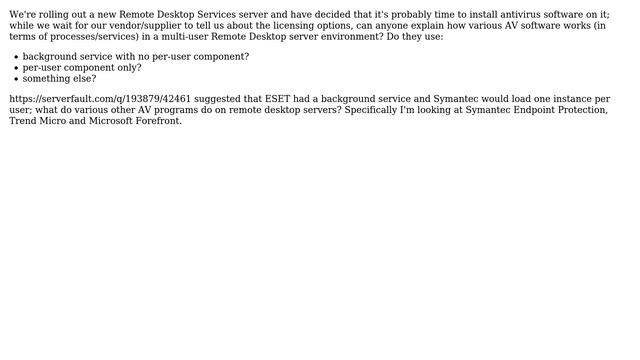 How does antivirus work on a Remote Desktop Services server? (3 Solutions!!) смотреть онлайн