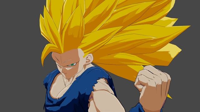 [Blender] SS3 Goku Hair Animation смотреть онлайн