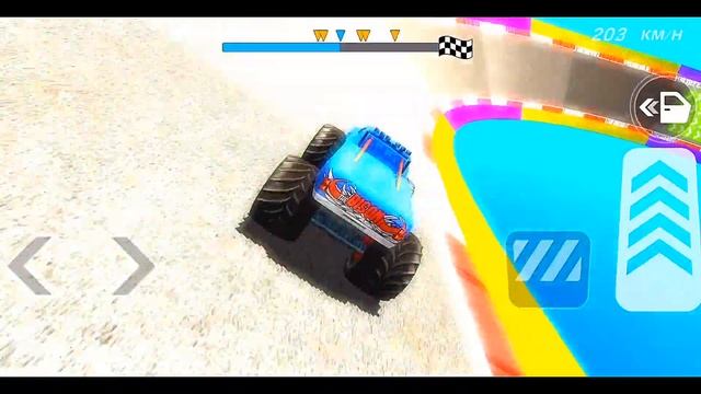 Car game - Monster Truck Mega Ramp Extreme Racing - Impossible GT Car Stunt - Android Game - #4 смотреть онлайн