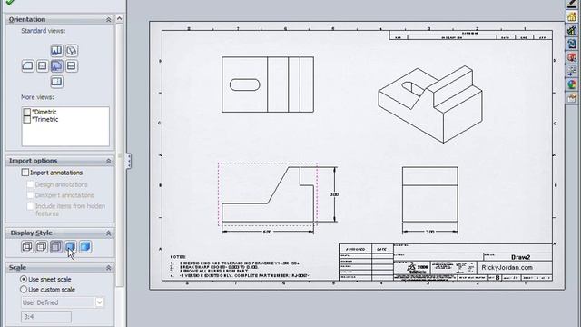 SolidWorks 2009 - "S" Key Experiment - Part 3 - Drawings смотреть онлайн