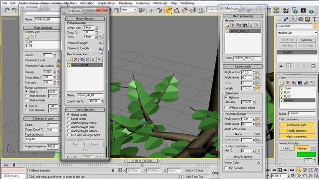 GrowFX 1.8.6 - Creating growth animation of some tree: Leaves смотреть онлайн