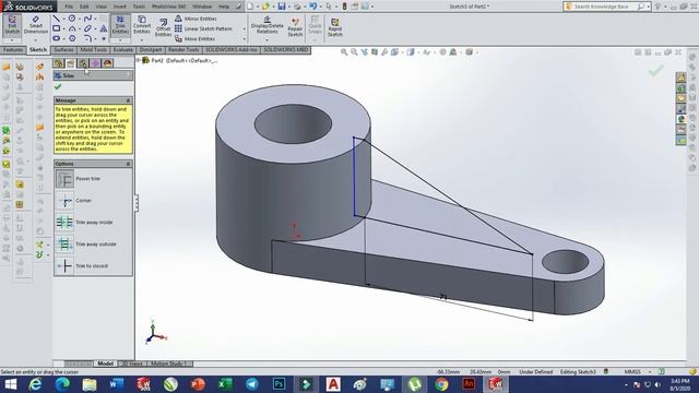 SolidWorks 2015 Tutorial #17: using Extrude & Photoview 360 смотреть онлайн