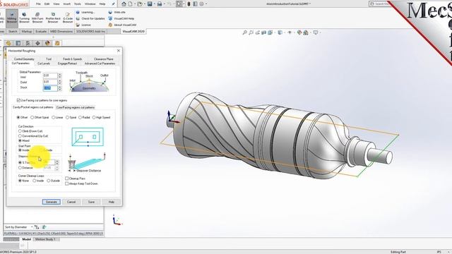 VisualCAM 2020 for SOLIDWORKS, 4 Axis Quick Start смотреть онлайн