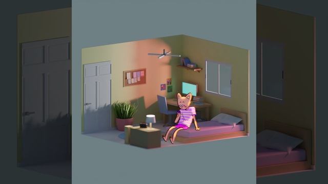 chill cat (blender animation) смотреть онлайн