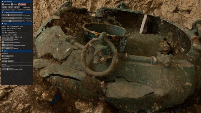 Screen-space point cloud rendering of an archeological object смотреть онлайн