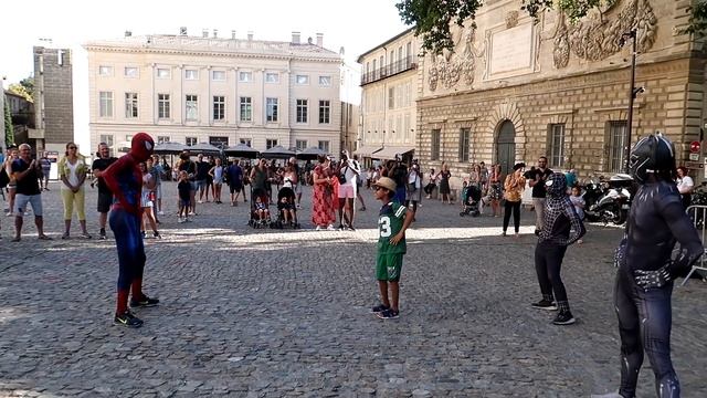 CRAZY FLIPS IN PUBLIC BLACK PANTHER & SPIDER-MAN [Street Superheroes] смотреть онлайн