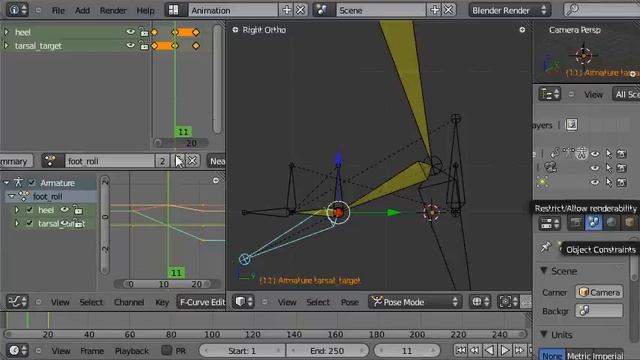 Tob's Blender 2.5 Foot Rigging Tutorial 3/10 Foot Roll Control смотреть онлайн