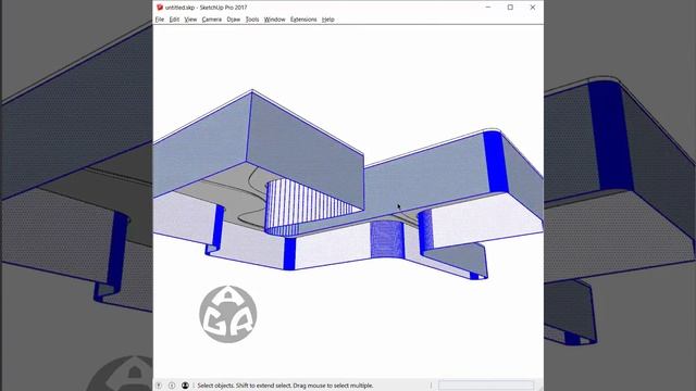 3d modeling Greenland Centre Marketing suite using Sketchup смотреть онлайн