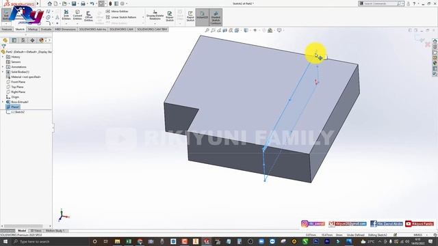 SOLIDWORKS | #16 LATIHAN DASAR 3D [GAMBAR 16] смотреть онлайн