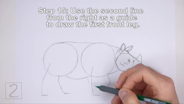 How to Draw a Rhinoceros (Indian) смотреть онлайн