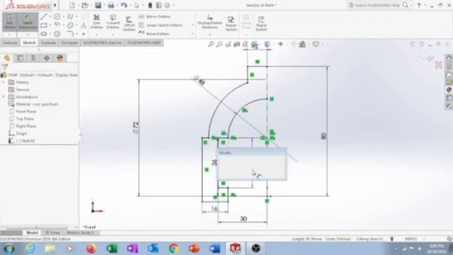 Tutorial the three component | solidworks 2016 | смотреть онлайн