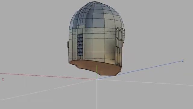 Mandalorian helmet Wings3d# смотреть онлайн