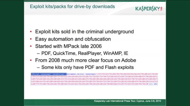 Roel Schouwenberg: "Flash and PDF threats - Adobe's Achilles' heel" смотреть онлайн