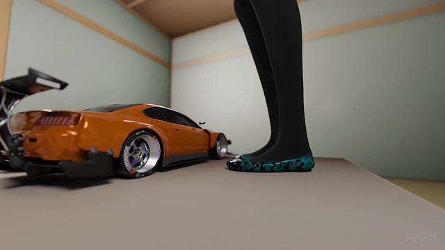 [Blender Crush] 2 Toy Cars Crushed Under Ballet Flats