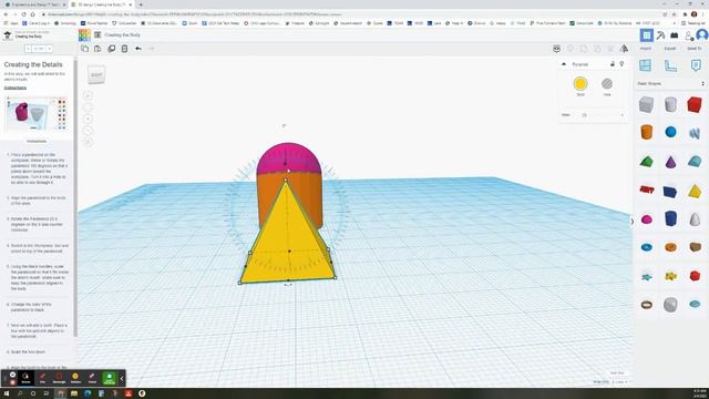 Part 1 of Drawing an Alien on Tinkercad смотреть онлайн