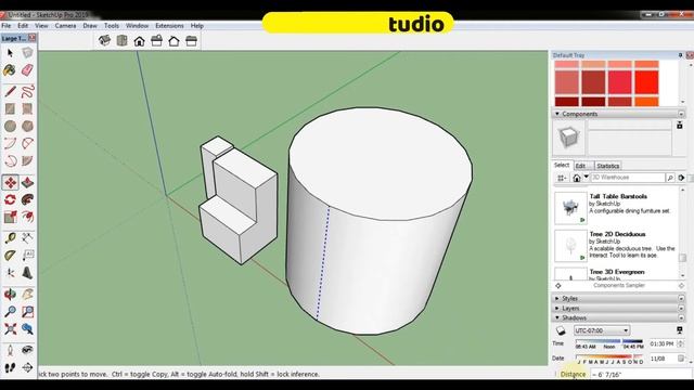 How do i use the push pull tool in sketchup ? Tutorial-7 смотреть онлайн