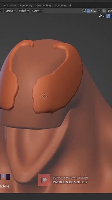 Sculpting in Blender - Stylized Venom #shorts смотреть онлайн