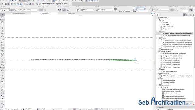 Archicad Dalle en Pente Apprendre Archicad Facilement Formation смотреть онлайн