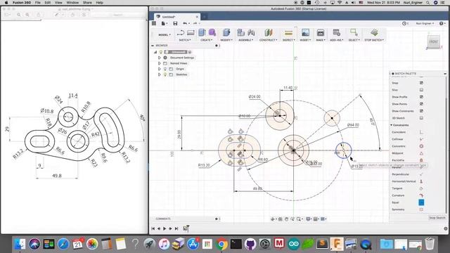 Fusion 360 2D Çizim Alıştırması смотреть онлайн