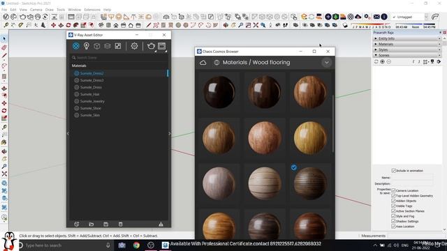Sketchup 2021 Cosmos Browser Materials In Tamil | Realistic materials смотреть онлайн