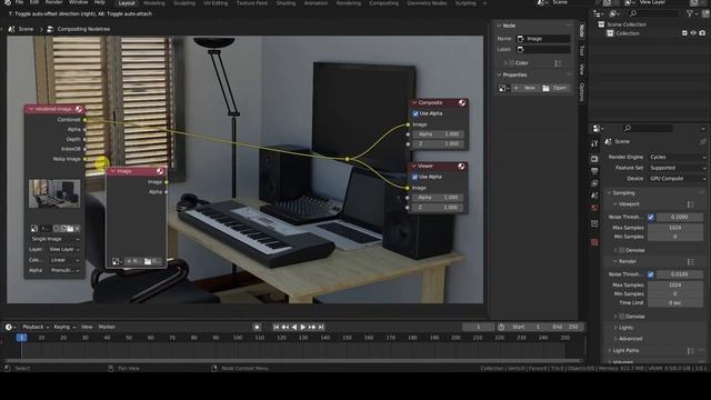 BLENDER #015 - コンポジット - Render Passes を[EXR]ファイルに保存し、後のポストプロダクションで取得する方法 смотреть онлайн