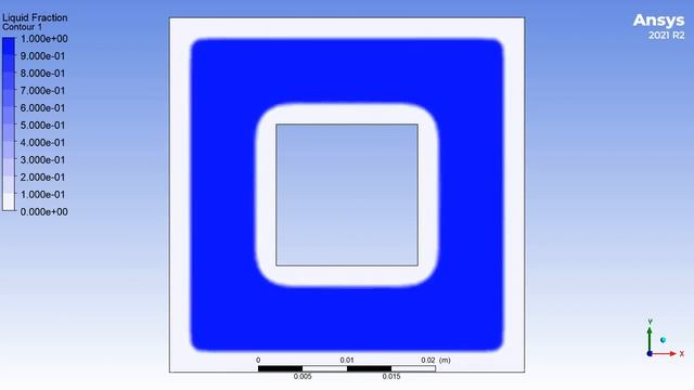 Simulation of water freezing using Ansys fluent смотреть онлайн
