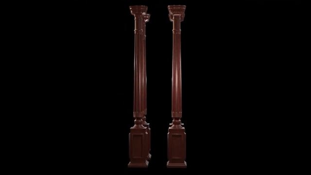 Model Bedposts, Pillars, Columns created in Blender 3.2 смотреть онлайн