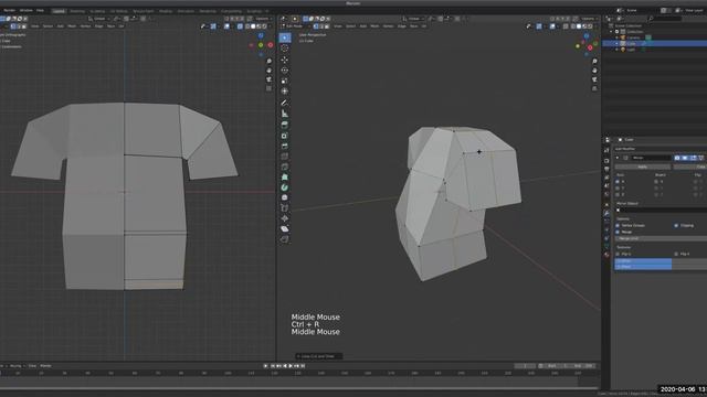 Blender 3D 2.8X Basics: Low Polygon Modeling Shirt смотреть онлайн