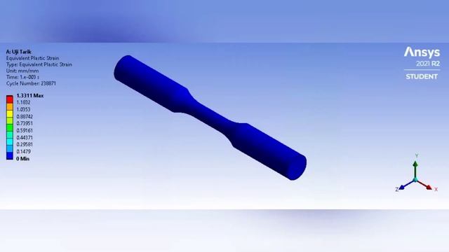 Hasil Simulasi Uji Tarik #ansys #ansystutorial #cae смотреть онлайн
