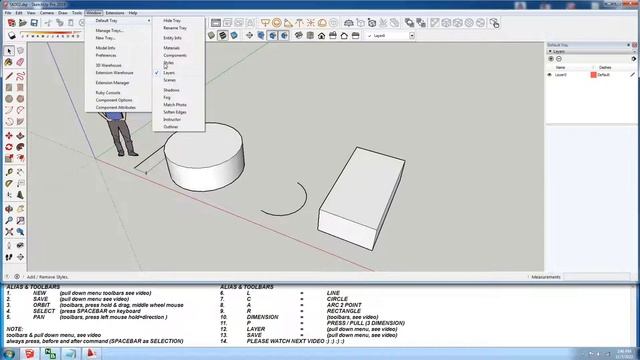 SketchUp Pro BASIC COMMAND PART 01 смотреть онлайн